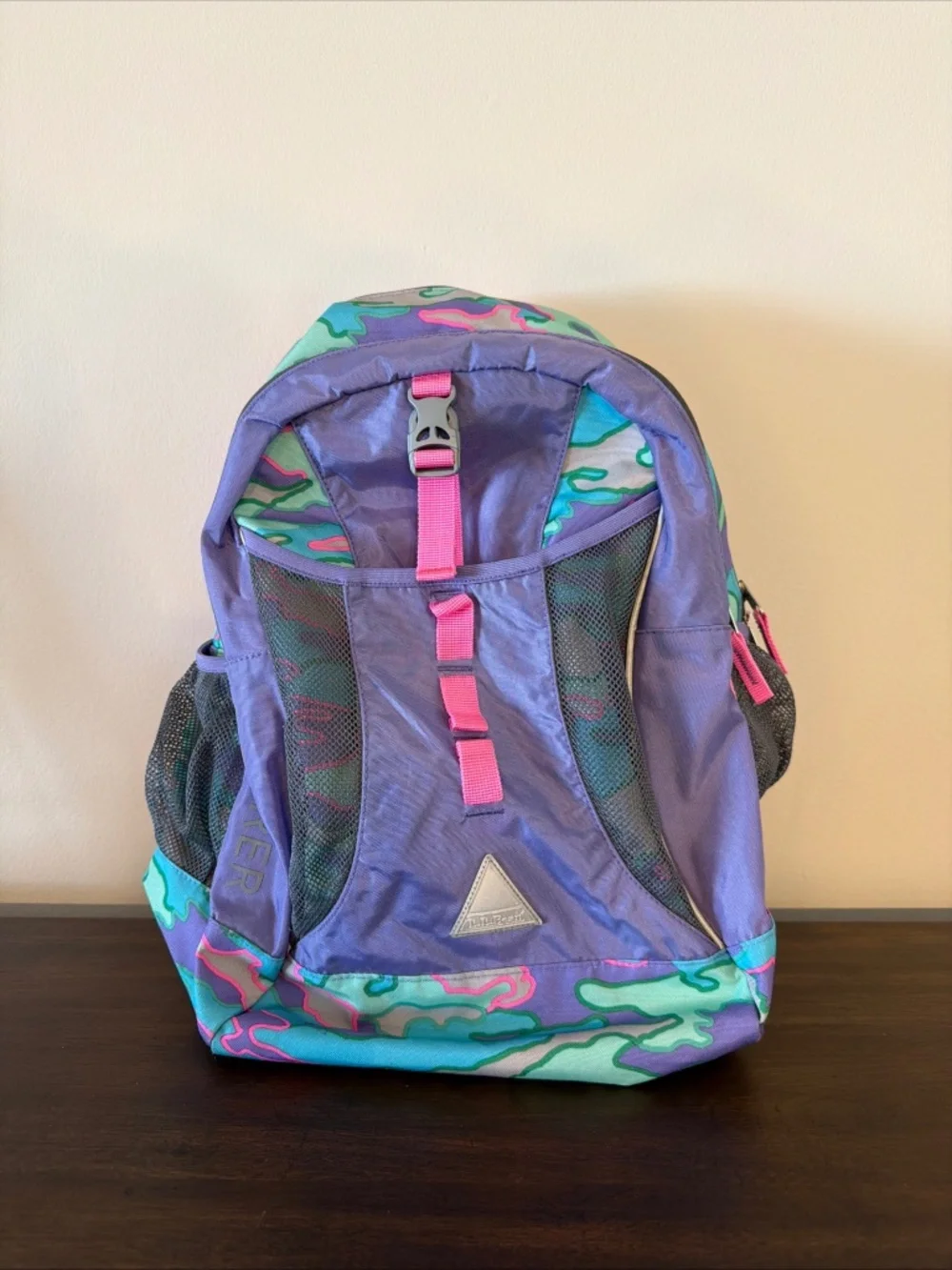 L.L. Bean Girls Purple Explorer Backpack Adjustable Straps School Bag EUC
